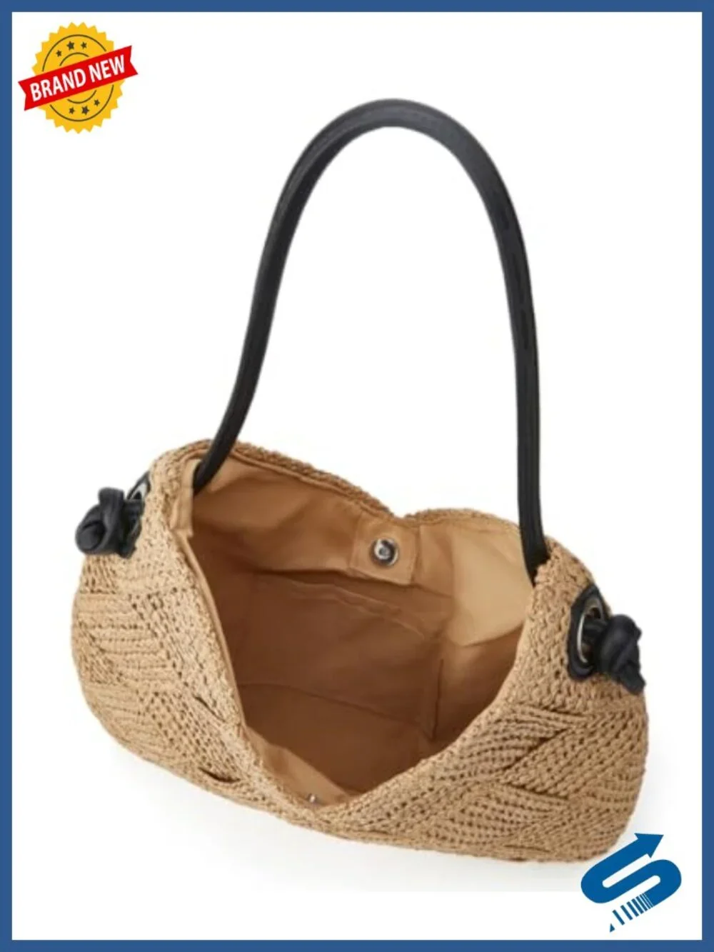 Straw Woven Hobo Beach Tote Shoulder Bag Large Capacity